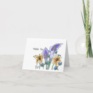 Vielen Dank, Lilien Dankeskarte