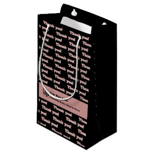 Vielen Dank Logo Motto Hair Salon QR Code Black Pi Kleine Geschenktüte