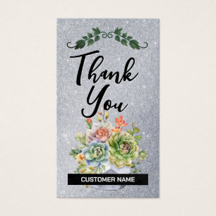 Vielen Dank Loyal Kunde   BLUME   GLITZER