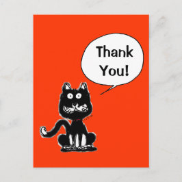Vielen Dank! (lustige Katze) Postkarte