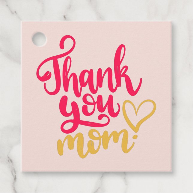 Vielen Dank, Mama mit den Geschenketiketten von He Geschenkanhänger (Vorderseite)