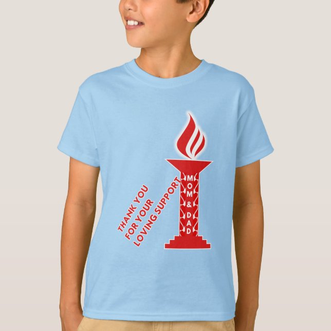 Vielen Dank, Mama und Vater für Ihre liebenswerte  T-Shirt (Vorderseite)