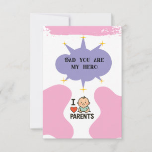 Vielen Dank, Mama & Vater - Global Day of Parents Mitteilungskarte