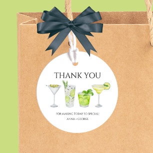 Vielen Dank Margarita Cocktail Bridal Couples Dusc Geschenkanhänger