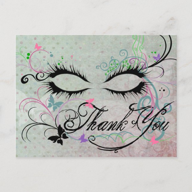 Vielen Dank Masquerade Postcard Postkarte (Vorderseite)