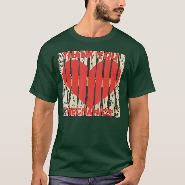 Vielen Dank Mechanic Mitarbeiter Wertschätzung Ang T-Shirt (Vorderseite)