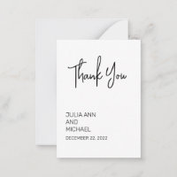 Vielen Dank Minimalistisch einfache Hochzeit Minim