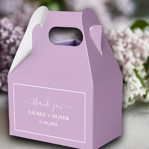 Vielen Dank Minimalistisch Hochzeit   Lilac Lila Geschenkschachtel