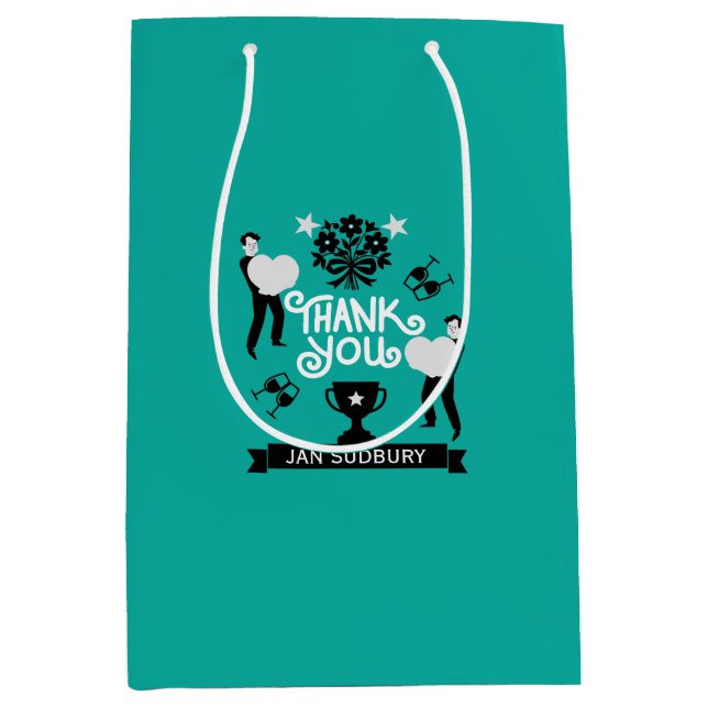 Vielen Dank Mittlere Geschenktüte (Vorderseite)