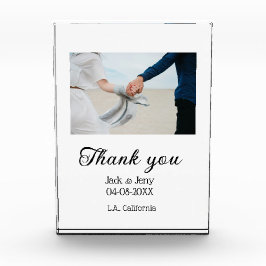 Vielen Dank, moderne einfache Hochzeitsnahrung Fotoblock