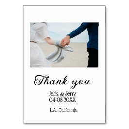 Vielen Dank, moderne einfache Hochzeitsnahrung Tischnummer