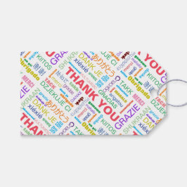 Vielen Dank Multicolor Multilingual Geschenkanhänger