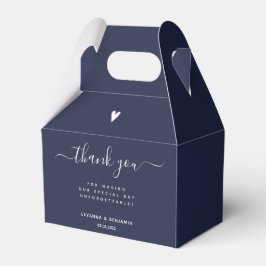 Vielen Dank - Navy Blue Wedding Geschenkschachtel