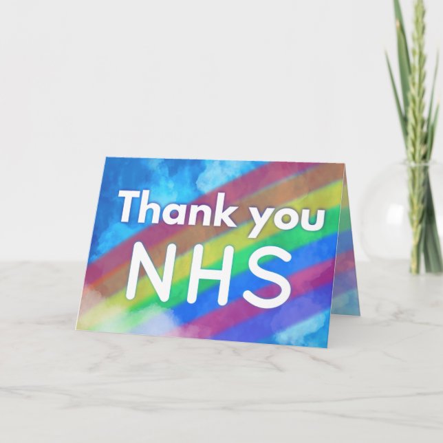 Vielen Dank nhs Karte (Vorderseite)
