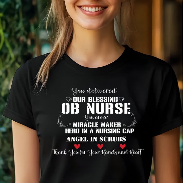 Vielen Dank, OB Nurse, dass Sie unser Wunder verwi Tri-Blend Shirt (Von Creator hochgeladen)