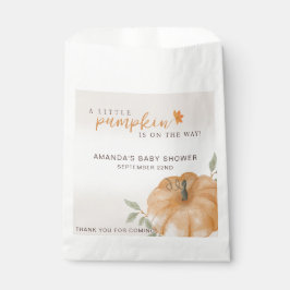 Vielen Dank Orange Little Pumpkin Fall Baby Dusche Geschenktütchen