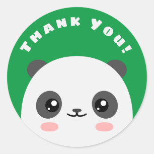 Vielen Dank, Panda Classic Round Sticker