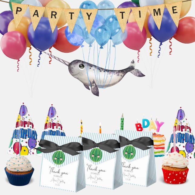 Vielen Dank Pastellstreifen lächelnd Wassermelone  Geschenkschachtel (Von Creator hochgeladen)