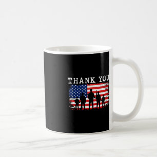 Vielen Dank Patriotic Veteran Gedenktag 4. Ju Kaffeetasse