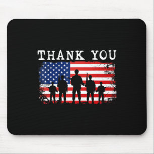 Vielen Dank Patriotic Veteran Gedenktag 4. Ju Mousepad