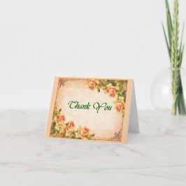 Vielen Dank Peach Rose Vintag Land Karte