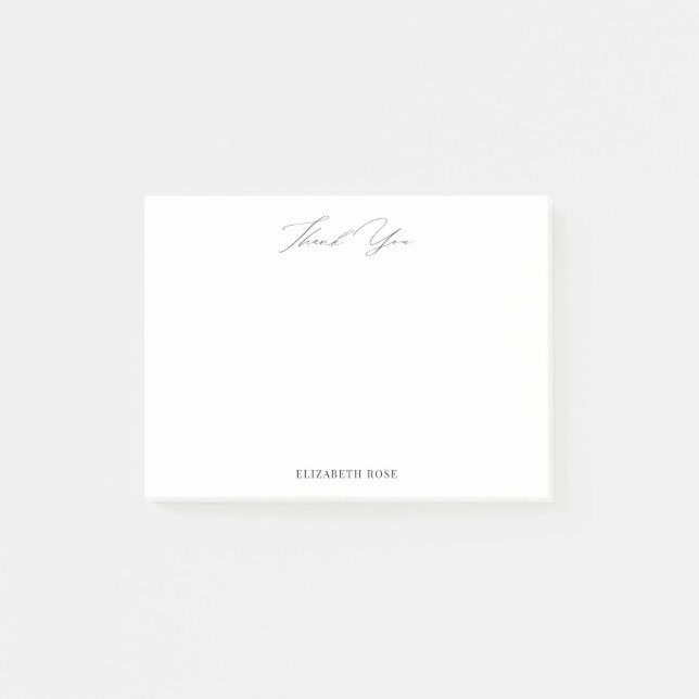 Vielen Dank personalisierter Name Post-it Klebezettel (Vorderseite)