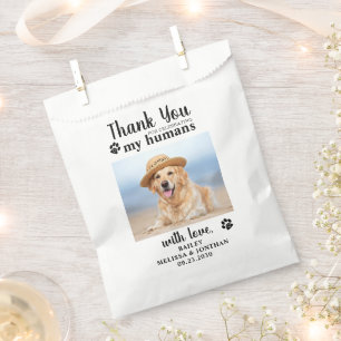 Vielen Dank Pet Foto Hund Leckerei Hochzeit Doggie Geschenktütchen