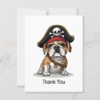 Vielen Dank, Pirate English Bulldog Skull