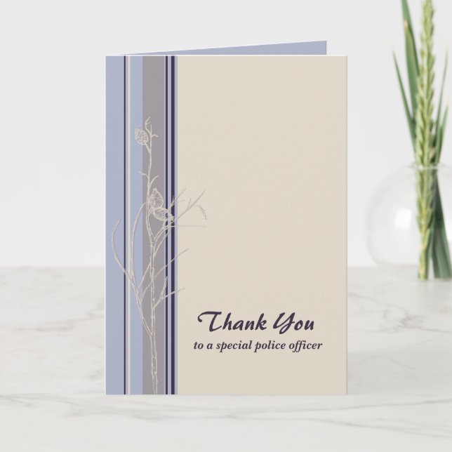 Vielen Dank, Polizeibeamter Karte (Vorderseite)