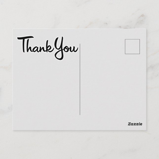 Vielen Dank poscard Postkarte (Rückseite)