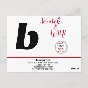 Vielen Dank Postcard mit Giveaway Postkarte