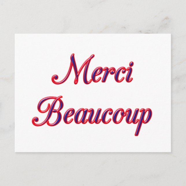 Vielen Dank Postkarte (Vorderseite)