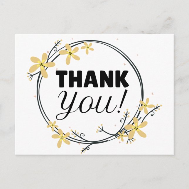 Vielen Dank Postkarte (Vorderseite)