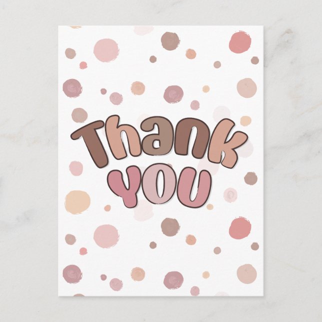 Vielen Dank Postkarte (Vorderseite)