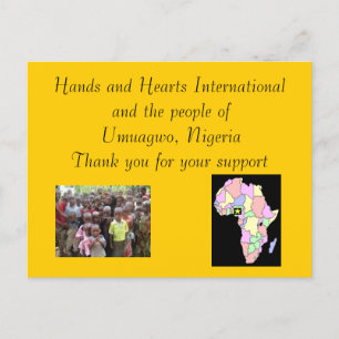 Vielen Dank Postkarte