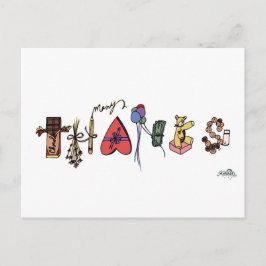 Vielen Dank Postkarte