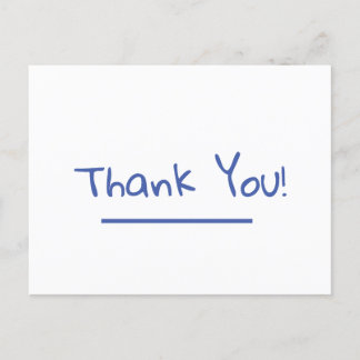 Vielen Dank, Postkarte