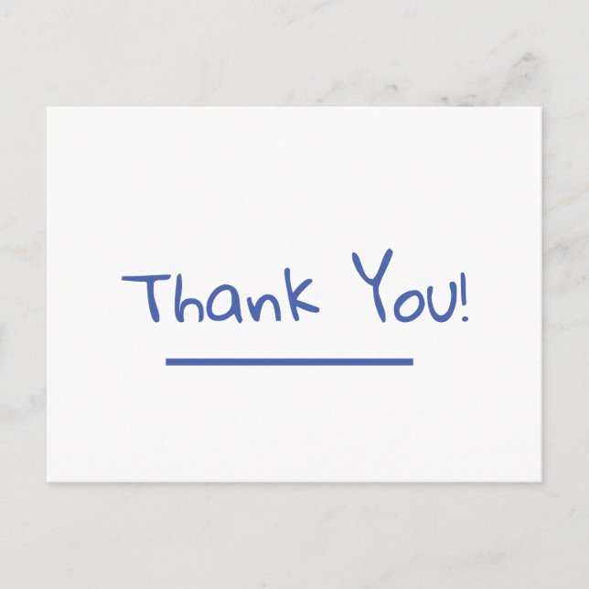 Vielen Dank, Postkarte (Vorderseite)