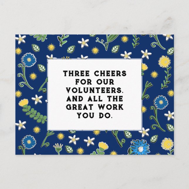 Vielen Dank Postkarte (Vorderseite)