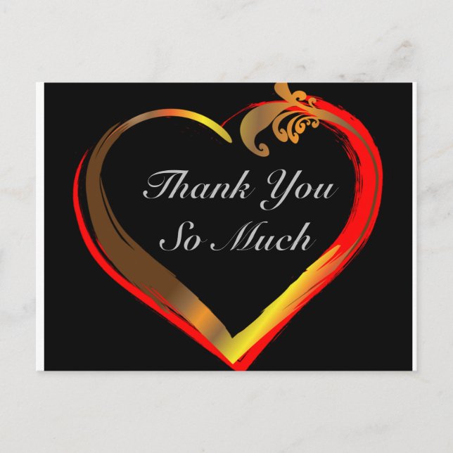 Vielen Dank Postkarte (Vorderseite)