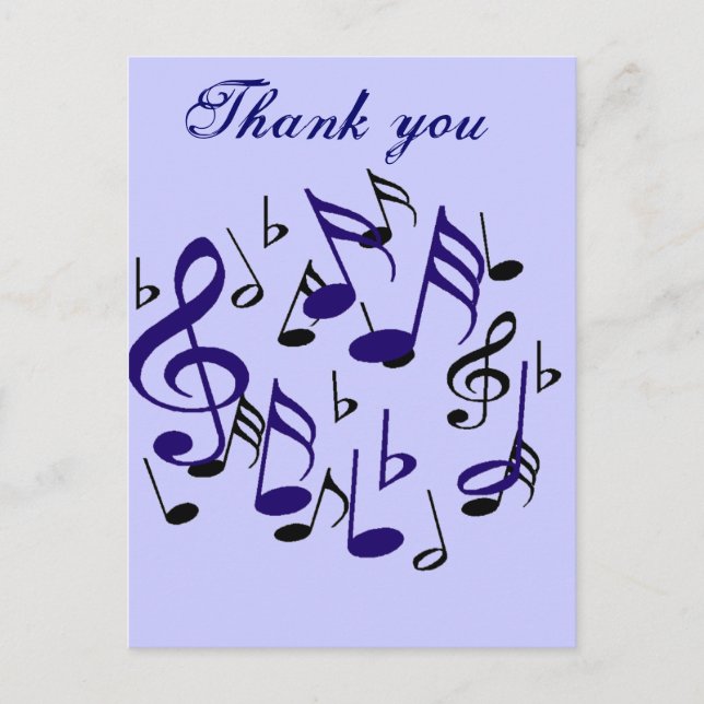 Vielen Dank Postkarte (Vorderseite)