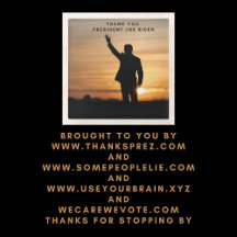 Vielen Dank, Präsident Joe Biden