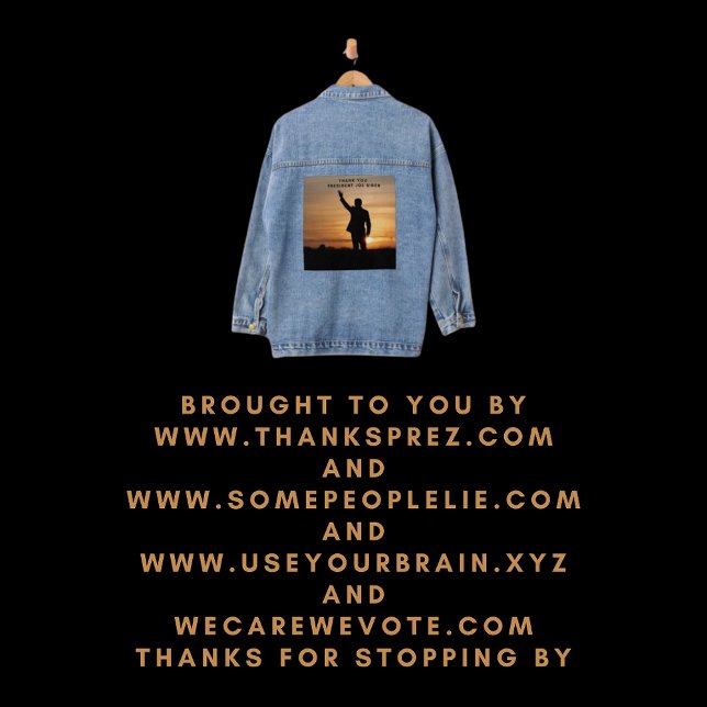 Vielen Dank, Präsident Joe Biden Jeansjacke (Von Creator hochgeladen)
