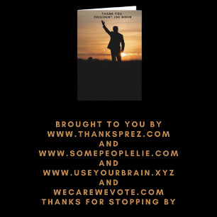 Vielen Dank, Präsident Joe Biden Karte