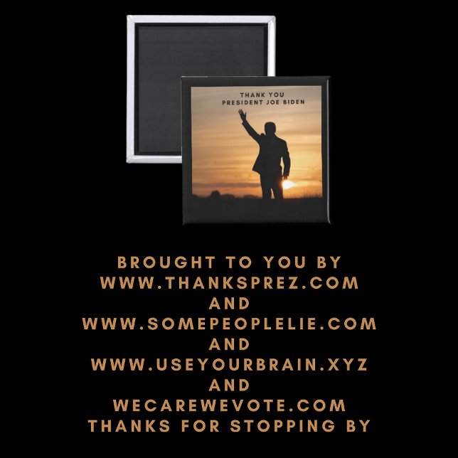 Vielen Dank, Präsident Joe Biden Magnet (Von Creator hochgeladen)