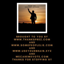 Vielen Dank, Präsident Joe Biden