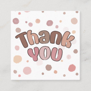 Vielen Dank Quadratische Visitenkarte