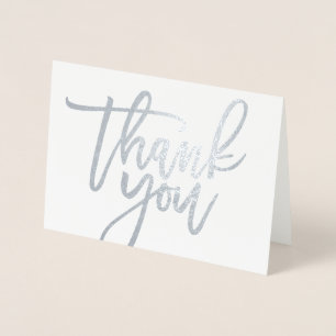 Vielen Dank, Real Foil Script Style 3 Folienkarte