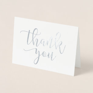 Vielen Dank, Real Foil Script Style 5 Folienkarte