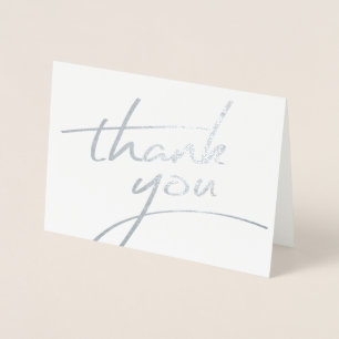 Vielen Dank, Real Foil Script Style 7 Folienkarte